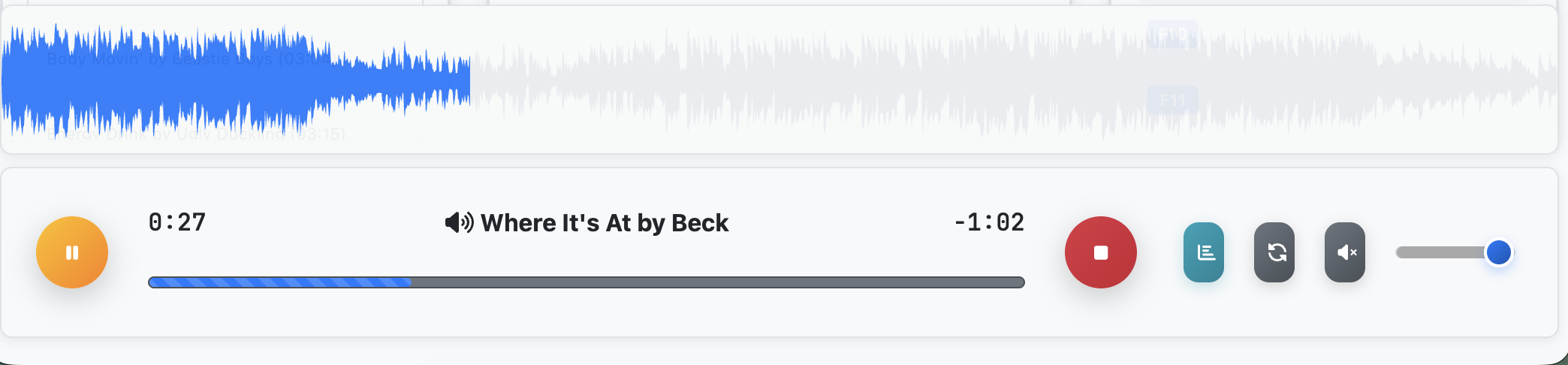 Mx. Voice playback controls