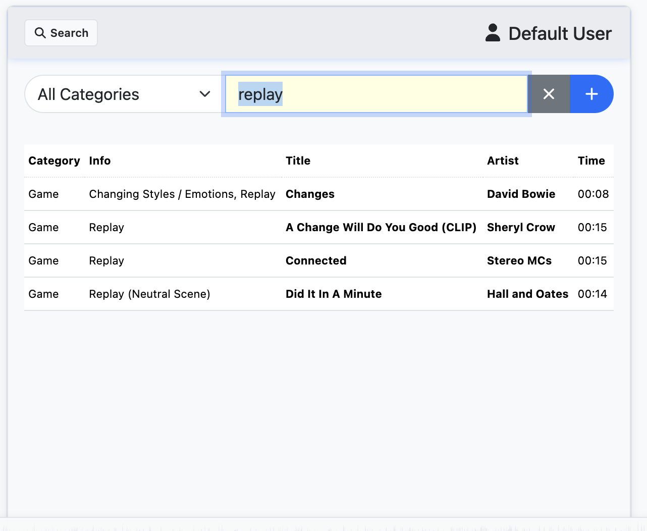 Mx. Voice search interface